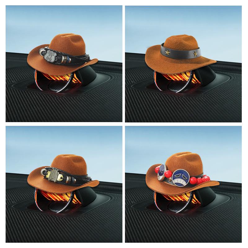 

Аудиодинамик Zhijie S7 в ковбойской шляпе: Модифицированный аксессуар для салона автомобиля Wenjie M9.