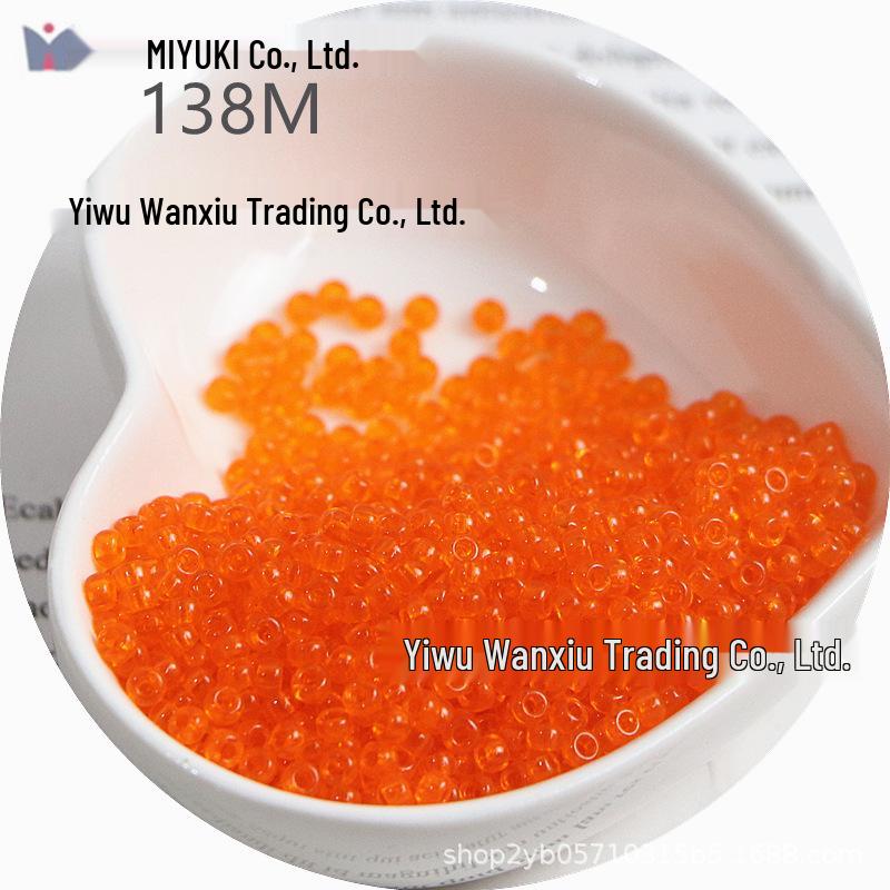 MIYUKI 3mm Transparent Glass Seed Beads for DIY Jewelry Making
