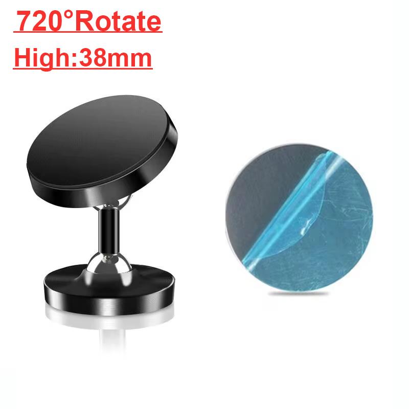 YANGGLOB 720 ° Rotation Dual Axis Alloy magnetic car bracket Double ball magnetic phone holder for Any model phone