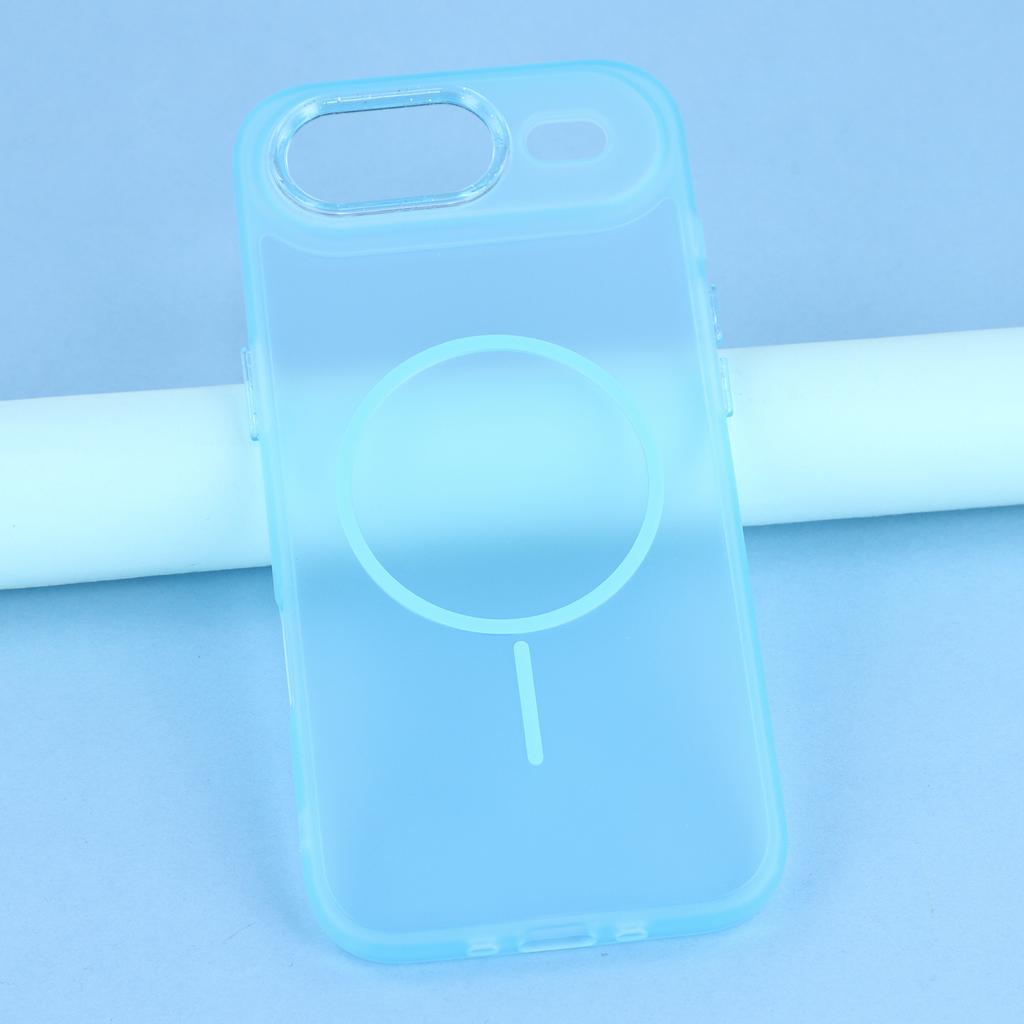 For iPhone Air Phone Case Compatible with MagSafe TPU + PC Matte Back Cover with Glitter Lens Frame