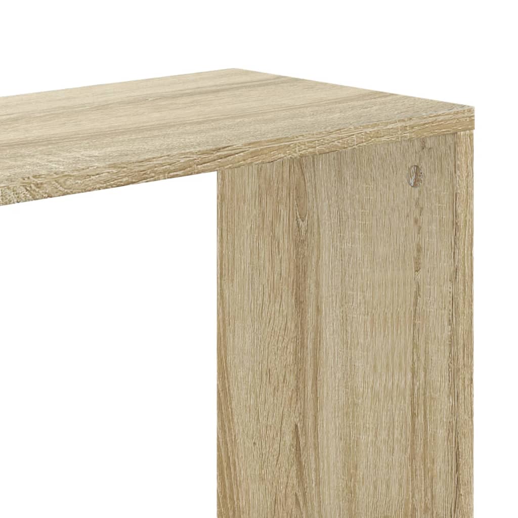 Bookshelf 5 Shelves Sonoma Oak Finish 80.5 X 23.5 X 162.5 Cm Particleboard