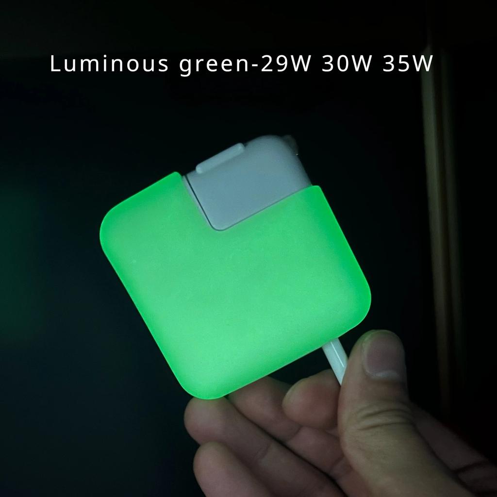 Colorful Silicone Power Adapter Case Portable Anti-drop Shockproof Protective Cover 29W30W35W Dustproof Charger Case for MacBook