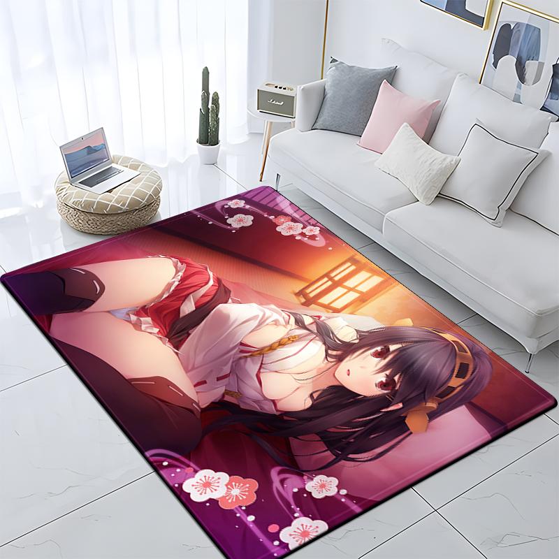 Sexy Girls Printed Carpet Living Room Home Decor Sofa Table Rug Anti Slip Chair Cushion Lounge Mat Large Rug Picnic Camping Yoga