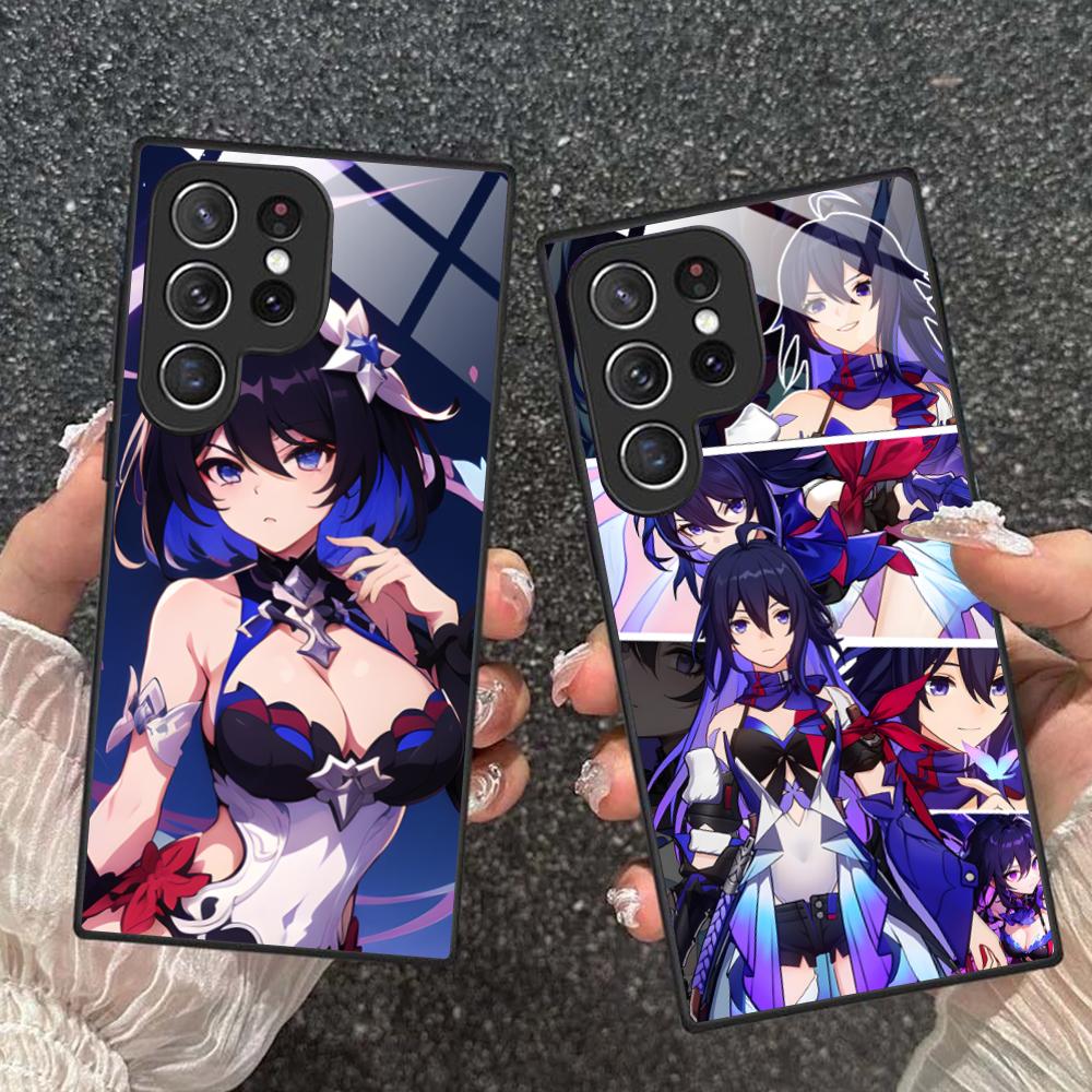 HSR Seele Glas Handyhülle für Samsung Galaxy A56 55 54 53 52 51 36 35 34 23 16 15 5G Buntes Cover