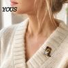 Cat Shape Brooch Cartoon Pin for Clothing, Enamel Kitten Alloy Badge Clothing Accessories Pin, Backpacks Hats Scarves Decorative Accessory,