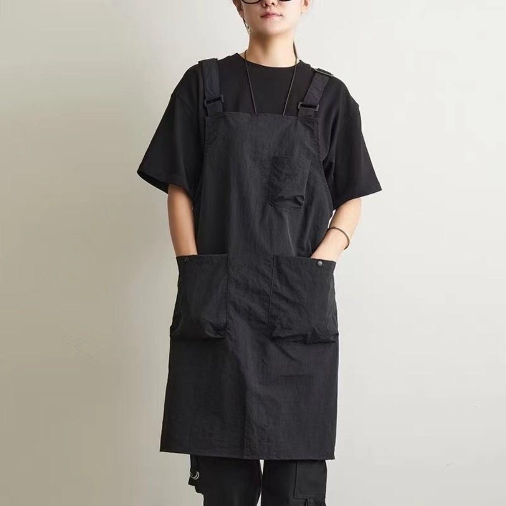 Oil-Proof Water-resistant Apron Adjustable Work Apron Kitchen Accessories Cooking Apron Bar