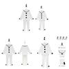Pierrot Clown Costume For Themed Parties And Cosplay Events With Comfortable Polyester Material