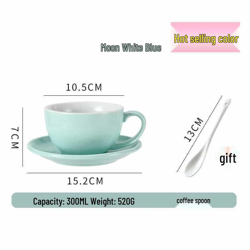 European Ceramic Coffee Set: Professional Latte Art, Cappuccino & Sawada Cups