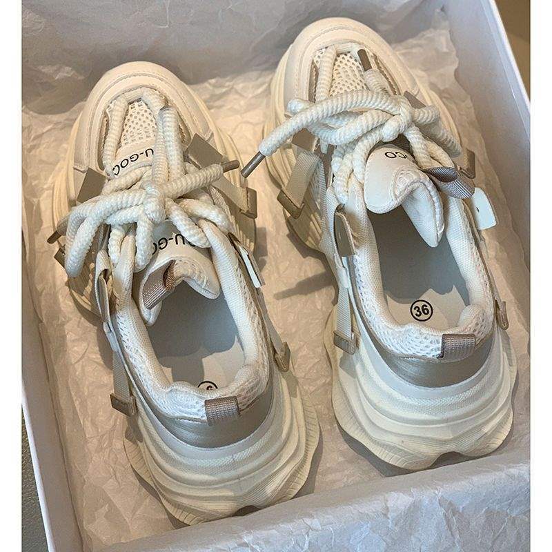 

Show feet small Hong Kong style platform dad shoes women s autumn and winter velvet fried street 2025 new lightweight casual sports shoes 68 [Favorite attention, priority delivery]