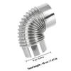 Metal Stove 90 Degree Stainless Steel Chimney Elbow Outdoor Exhaust Flue Pipe Adapter Wood Stove Metal Elbow Chimney
