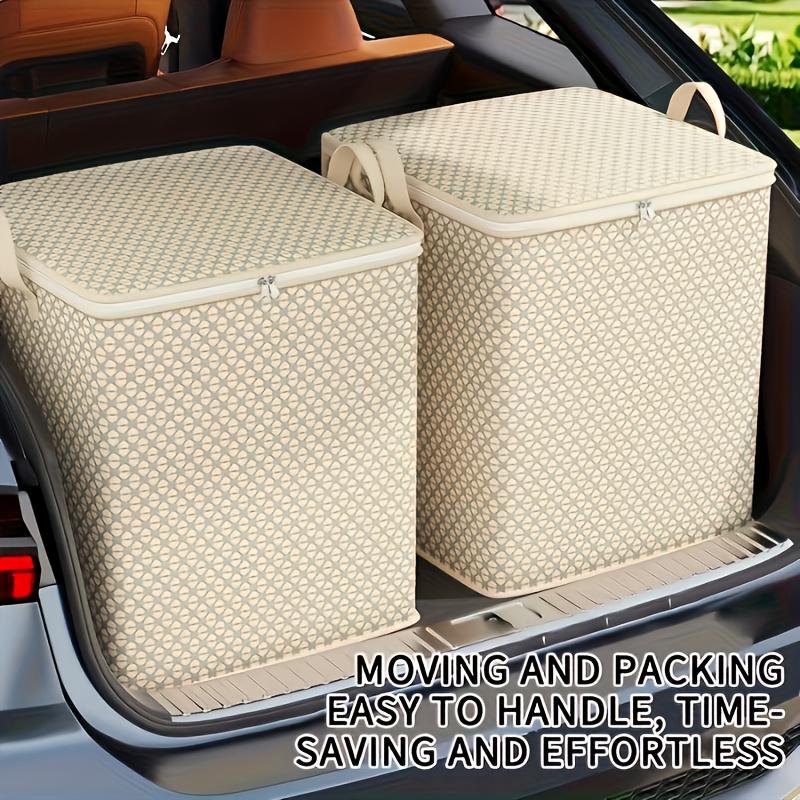Heavy-Duty Extra-Large Fabric Storage Bins | Reinforced Square Organizer Boxes with Zipper Closure, Dust-Proof