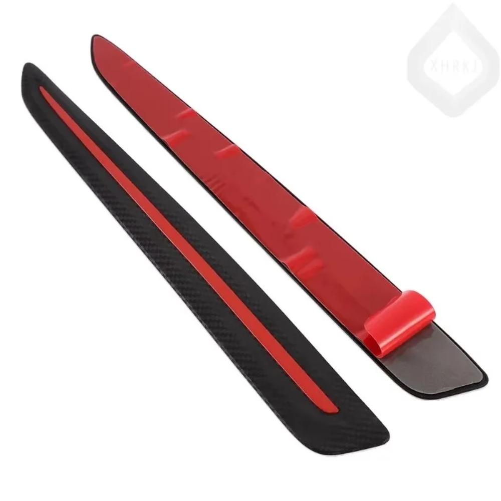 HotNEWS Anti-scratch Stickers Auto-protect Front And Rear Trim Strips 2 Pieces Car Carbon Fiber Style Bumper Corner Protectors