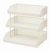 Versatile Freestanding Storage Rack with Raised Rails Space-Efficient Mesh Shelf