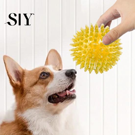 Interactive Pet Toy Squeaky Dog Chewing Sound Ball Safe Teeth Cleaning Puppy Chew Self-pleasure Balls Training Toys Supplies for Boredom Relief Dental