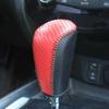 Compatible with Nissan Rogue/Murano/Rogue Sport 2014-2021 Hand Sewing DIY Hand Stitched Car Leather Gear Shift Knob Cover Anti-Slip Breathable Shift