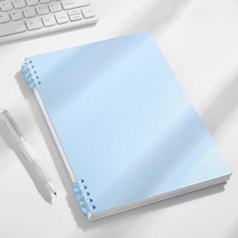 Retro B5 Verdicktes A5 Ringbuch - Hochwertig, Schlichtes Design, Herausnehmbare Seiten, Perfekt für Schüler