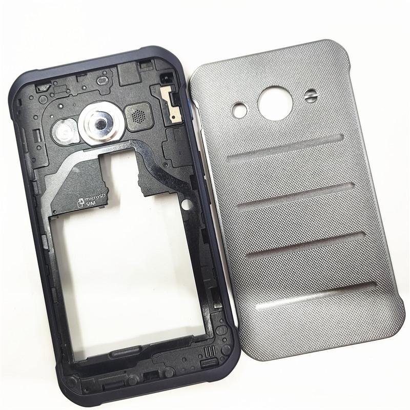 Vollständige Gehäuseabdeckung für Samsung Galaxy Xcover 3 G388 G388F Mittelrahmen mit Kameralinse + Akkudeckel Rückseite