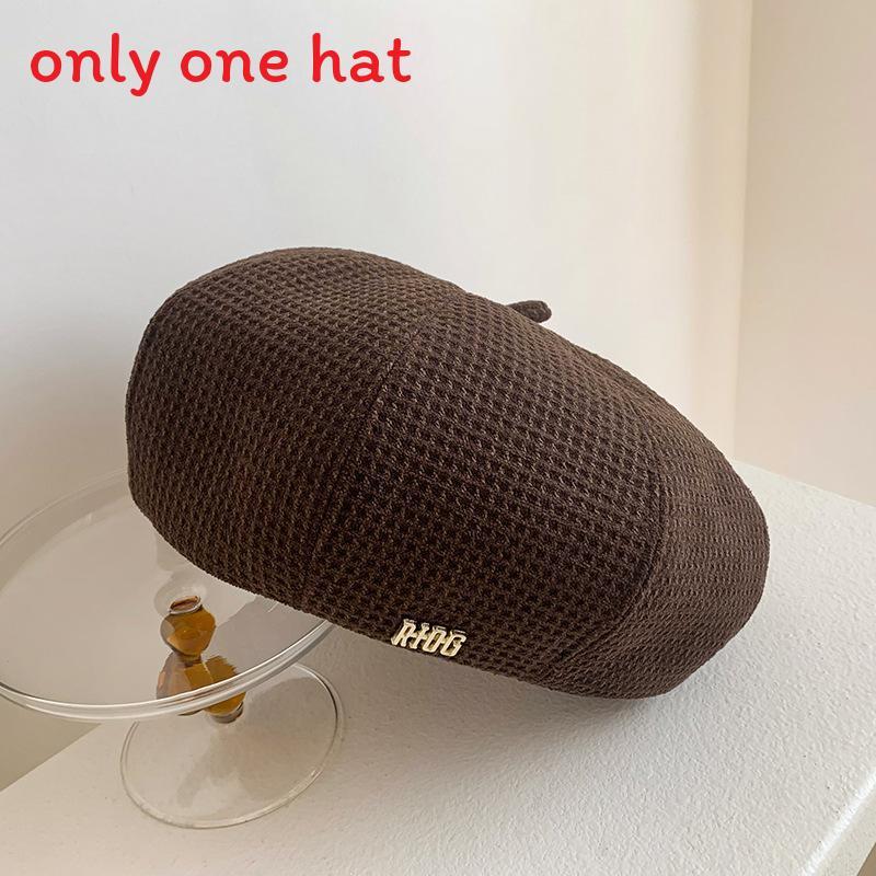

Fashion Beret Hat For Women With Breathable Fabric Perfect For Autumn Winter Daily Wear Dark Brown