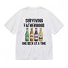 Women's Classic T-Shirt Bold Parenting Quote Retro Beer Label Cotton