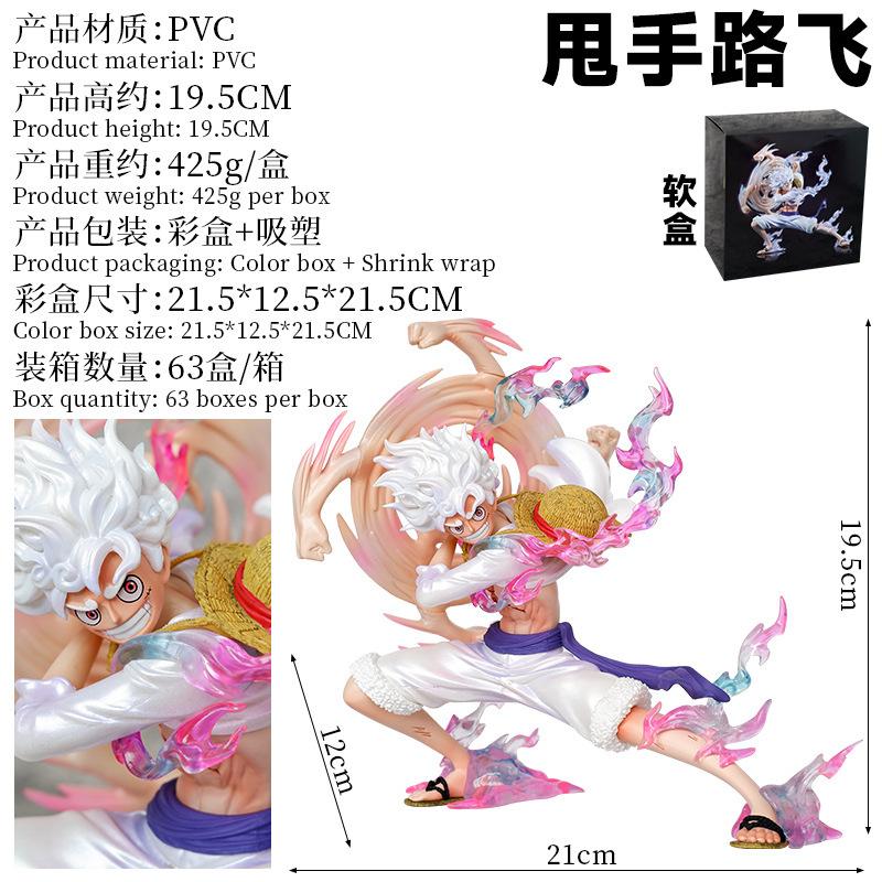 Noc shake hand swing fist Nika Luffy figure tide play ONE PIECE two-dimensional animation peripheral table ornament model