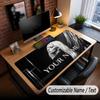 Custom Name Extended Mouse Pad,Lady Gaga Gaming Desk Mat For Home Office Desktop Decor