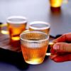 Glass Tea Cups Small Cups Home Glass Tea Set Coffee Cup Set Tea Water Cup Saucer Steak Juice Bucket Table Decor Teacup