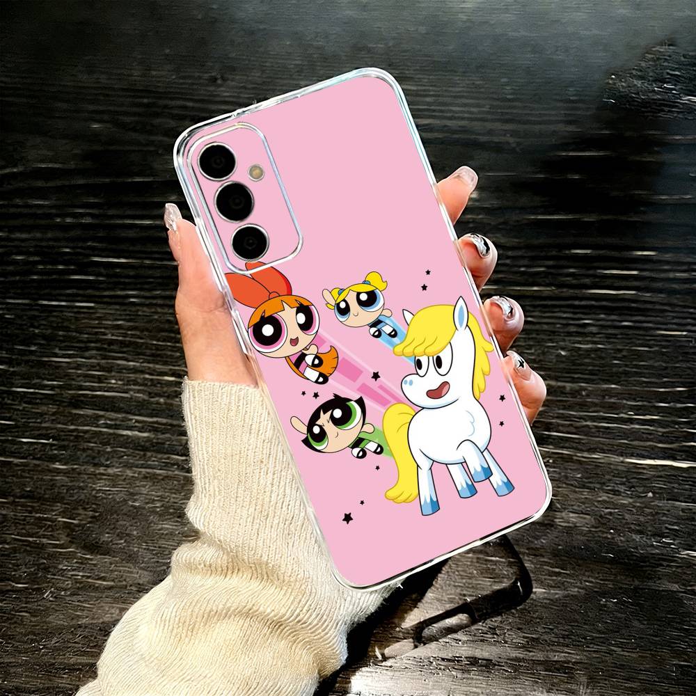P-Powerpuffs G-Girls Phone Case For SamsungA10,12,20,21S,30,31,40,50,51,52,70,71 Transparent Cover