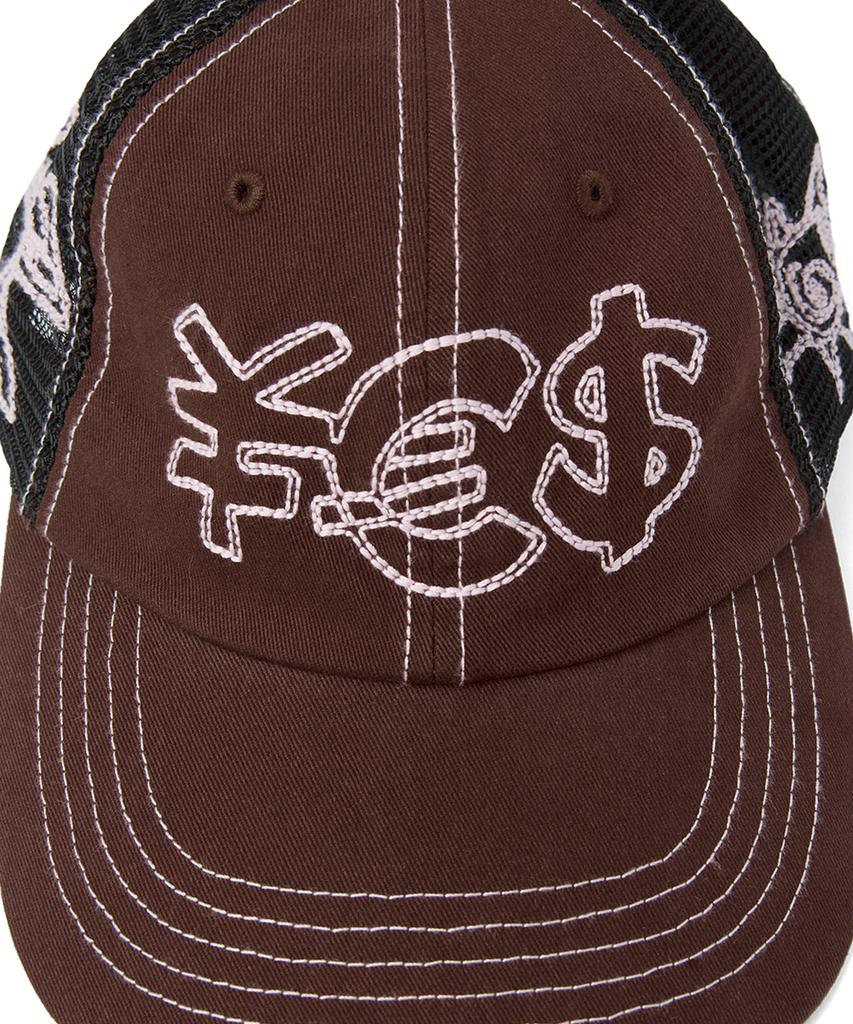 YESEYESEE Hardcore Mesh Cap Brown