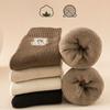 Socks Kawai Bear Women Autumn Winter Thickened Warm Loop Japanese Women's Floor Mid-tube Cotton Causal Sock Lovely Girls Style
