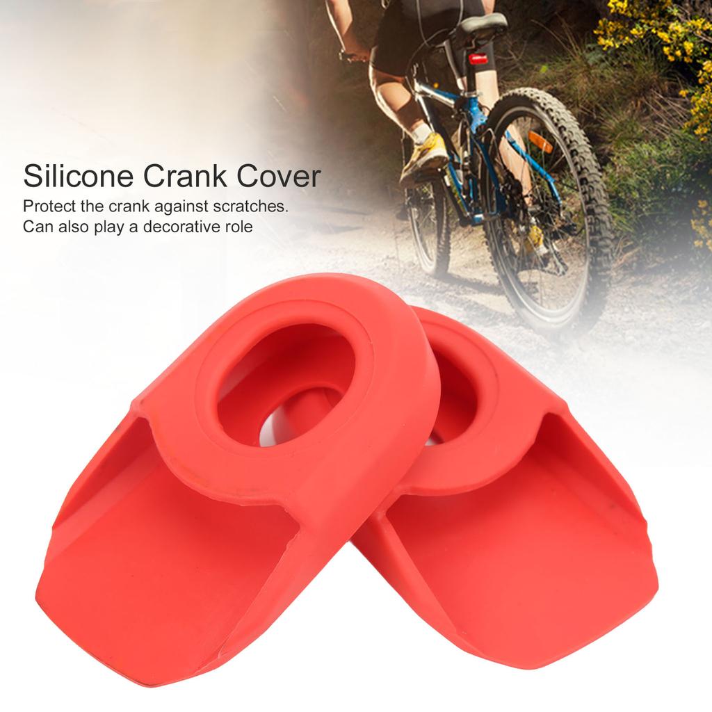 2PCS Bike Crank Cover Protector Silicone   Crank Arm Sleeve Cover Protective Case