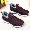Cotton Shoes Winter Women's Shoes Velvet Thickened Cotton Boots One Pedal Mother Shoes Large Size Short Boots Couple Old Man Shoes