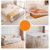 3Pcs Transparent Disposable Bed Dust Cover Waterproof Thick Plastic Furniture Protection Easy Application Elastic Edges