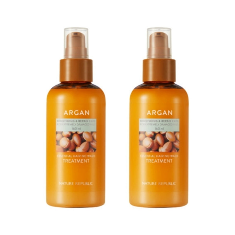 Nature Republic Argan Essential No Wash Haarkur 160 ml*1 Stück/2 Stück