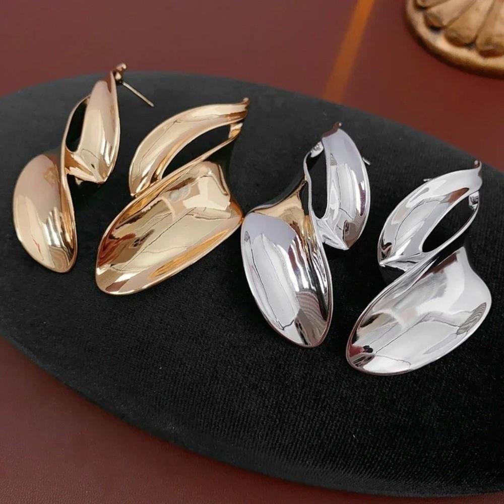 Light Luxury Big Stud Earrings Leaves Vintage Dangle Earrings Ladies' Earrings  Daily Wear