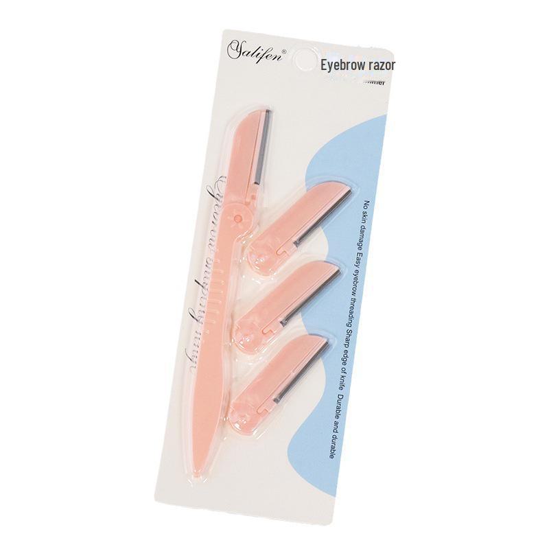 Premium Foldable Ladies Eyebrow Razor: Professional Trimmer with Replaceable Blades