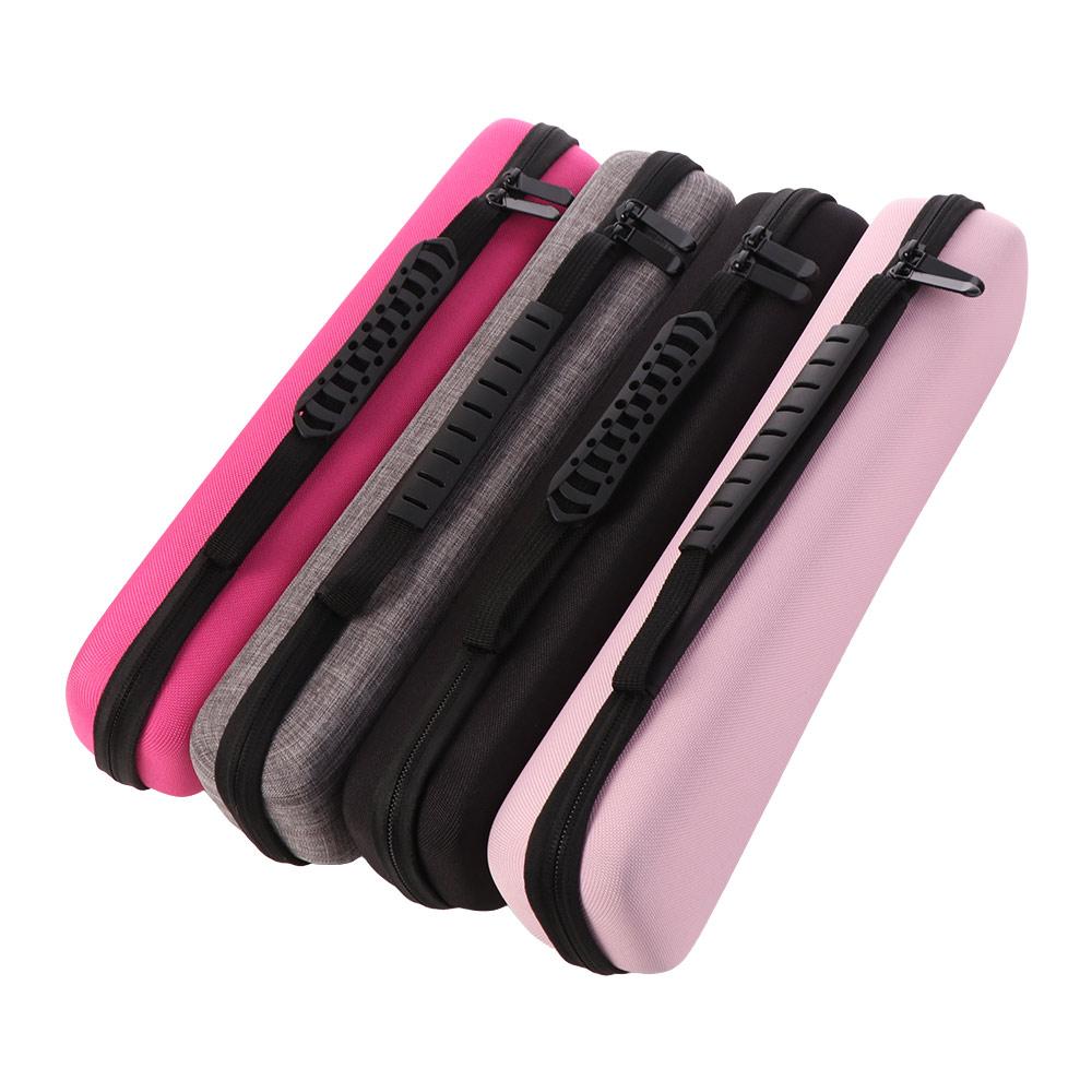 Double Zipper Hair Straightener Storage Bag Hard Shell Hair Rollers Storage Box Travel