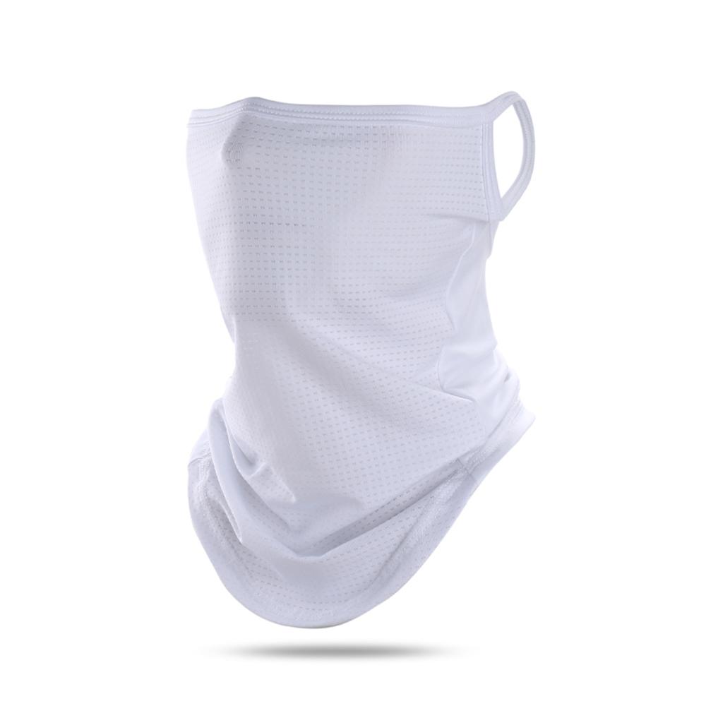 Men Summer Sports Black Mesh Ice Silk Bandana Running Tube Scarf Hiking Ski Fishing Hunting Cycling Snowboard Soft Scarves Women