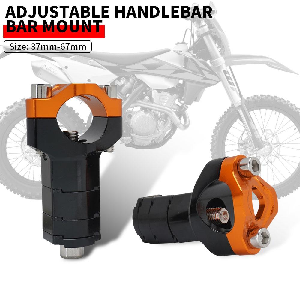 Adjustable Handlebar Riser Bar Mount 37mm-67mm For KTM SX SX-F XC XC-F EXC EXC-F XC-W XCF-W 50 60 85 125 150 200 250 300 350 450