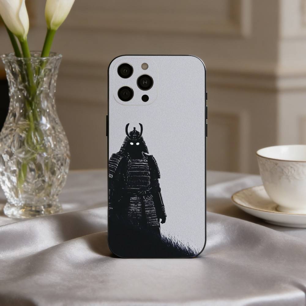 J-Japanisch B-Bushido S-Samurai Handyhülle Für iPhone 17,16,15,14,13,12,11 Plus,Pro Max,XS,Weiche Silikon Schwarze Hülle