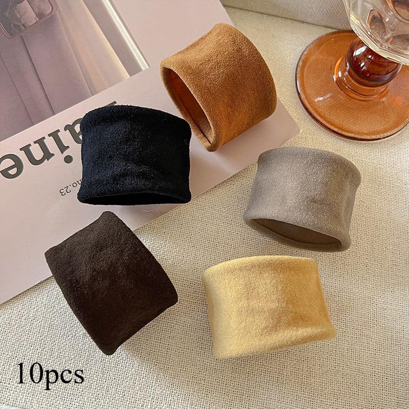 

Элегантные женские резинки для волос, стильные бесшовные эластичные резинки для хвостиков, мягкие тканевые резинки для волос, модные и милые повседневные резинки для волос.