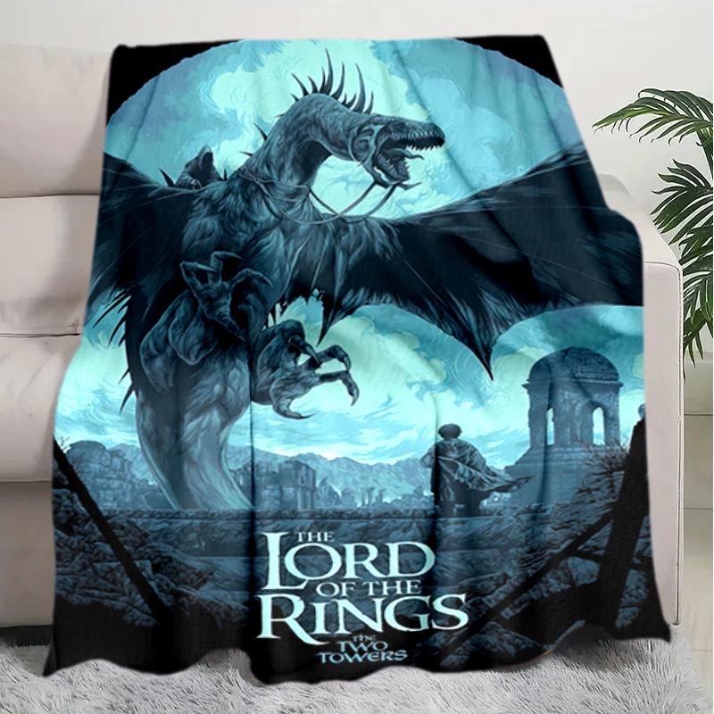 1PC The Lord of the Rings blanket, all-season lightweight home office outdoor nap multifunctional blanket, Christmas gifts