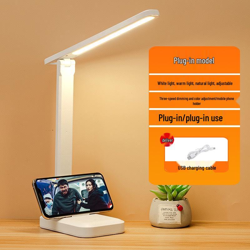 Touch Dimmable LED Desk Lamp for Eye Protection - Ideal for Students, Dorms, and Bedrooms