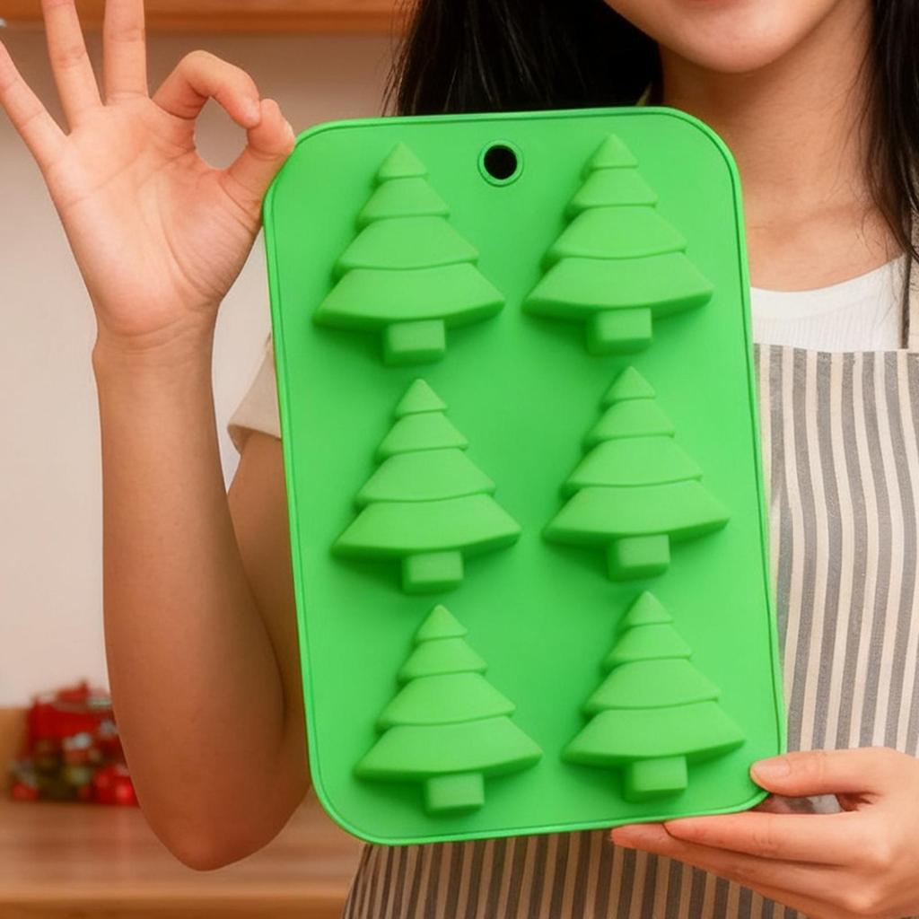 Christmas Silicone Molds Easy Release Mould Non-Stick Christmas Candy Molds For Cake Soap Candy Ice Cookie Food Crafts Fondant