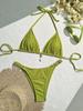 2026 Women's Brand New All Season Backless Fashion Sexy Lace Up Bikini 2-piece Set Split Swimsuit Beach Brazil