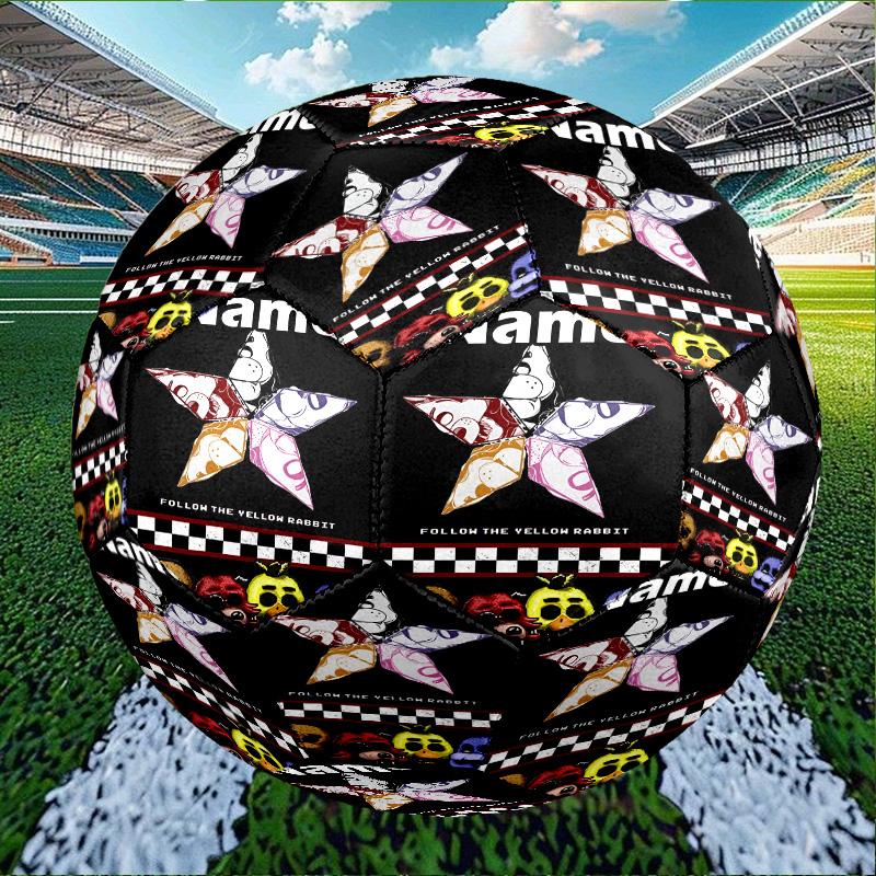 Custom Name Personalized Five Nights At Freddy's Print Size 5 Soccer Ball Training & Match Football, for Team, Kicking, Gift for Football