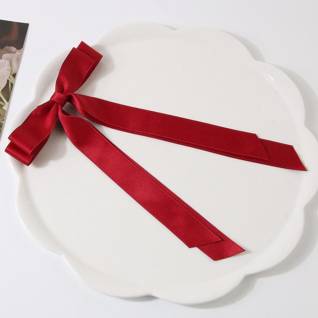 Ballet Style 4cm Bow Duckbill Hair Clip - Sweet Ribbon Hair Accessory