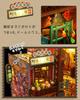 moin moin scale dollhouse miniature DIY kit set instructions Little World in a bookend bookshelf meat food stall Includes LED acrylic and music box