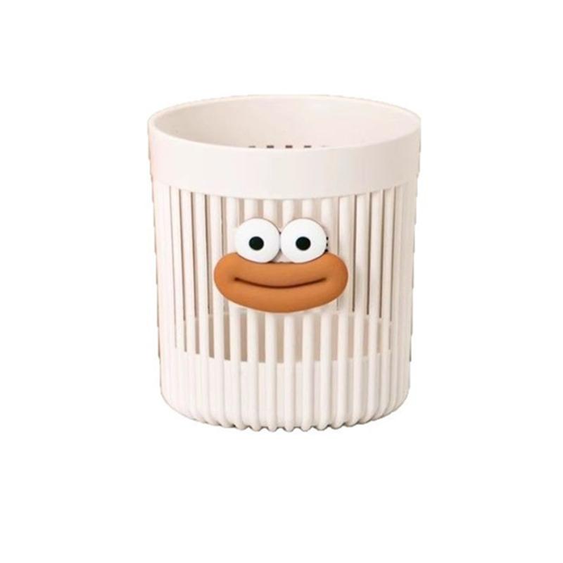Cartoon Big Mouth Nail Brush Storage Box Makeup Brush Storage Bucket Nail Art Brushes Rack Pen Container Brush Organizer