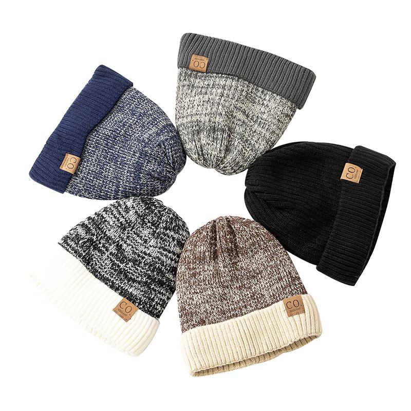 Autumn And Winter Thick Knitted Yarn Hat With Added Velvet, Small Face And Ear Protection Head Cover, Warm And Versatile Winter Cold Hat