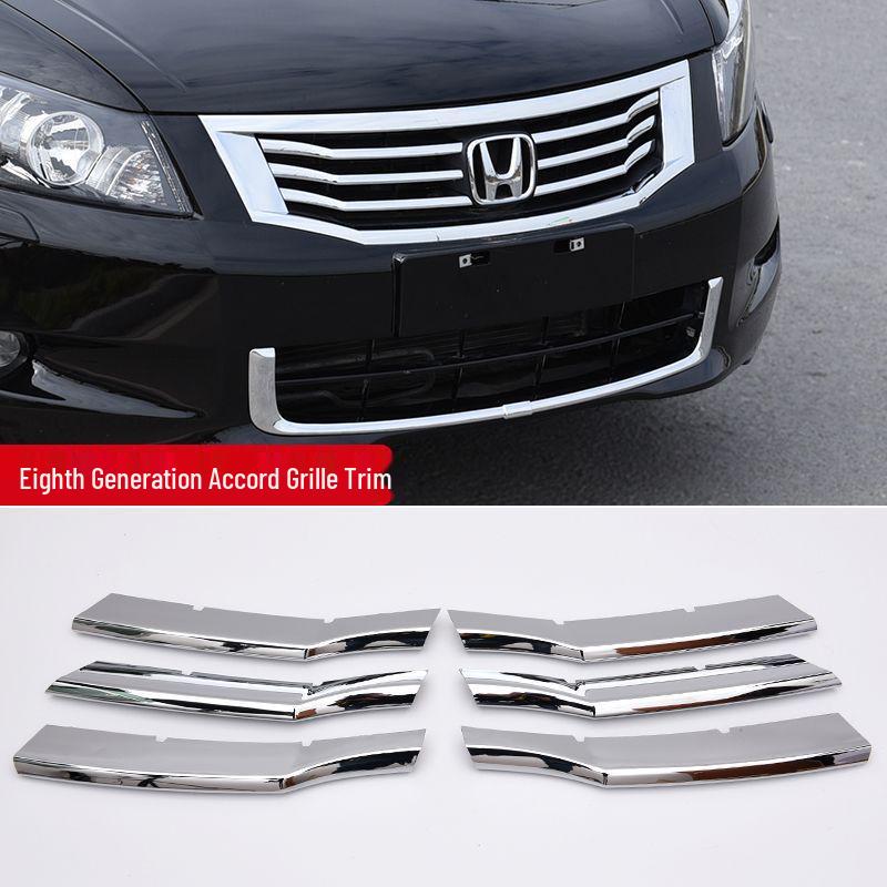 Chromové ozdobné lišty pro mřížku Honda Accord (2008-2013)
